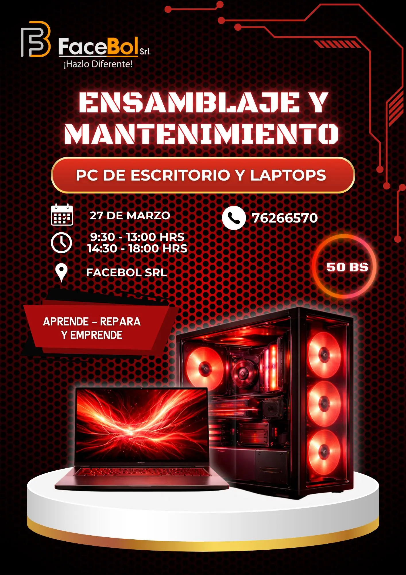 Taller de Mantenimiento Preventivo y Correctivo de Computadoras